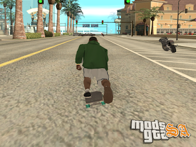 Skateboarding Mod para GTA San Andreas